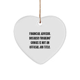 Funny Financial Advisor Heart Ornament Gifts from Friends, Coworkers, and Family for Christmas Unique Gift Ideas - Image 1